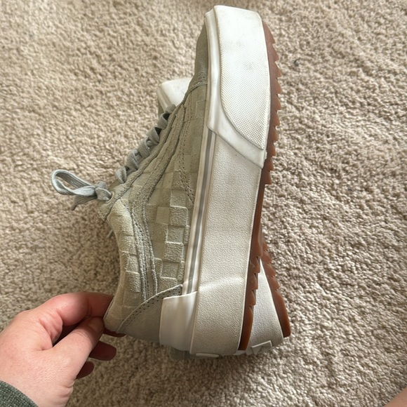 Embossed Check old school stacked vans - Picture 5 of 8